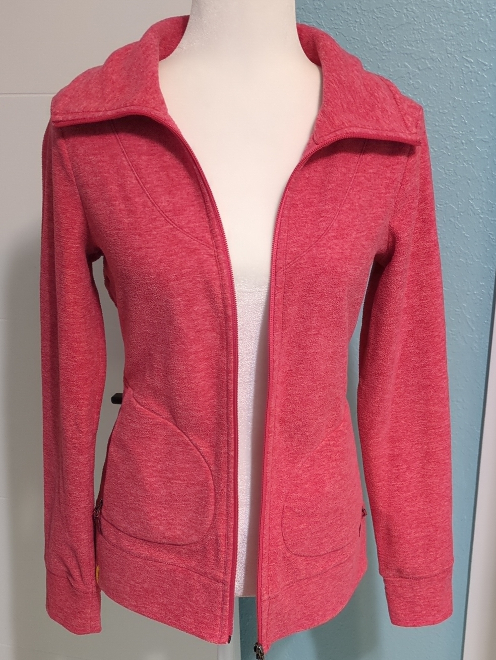 Lole Cozy Soft Women's Pink Zip-Up Utility Fall Outdoor Jacket Sz S Athleasure